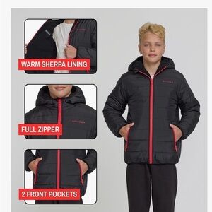 Spyder Black Jacket with Red Details
